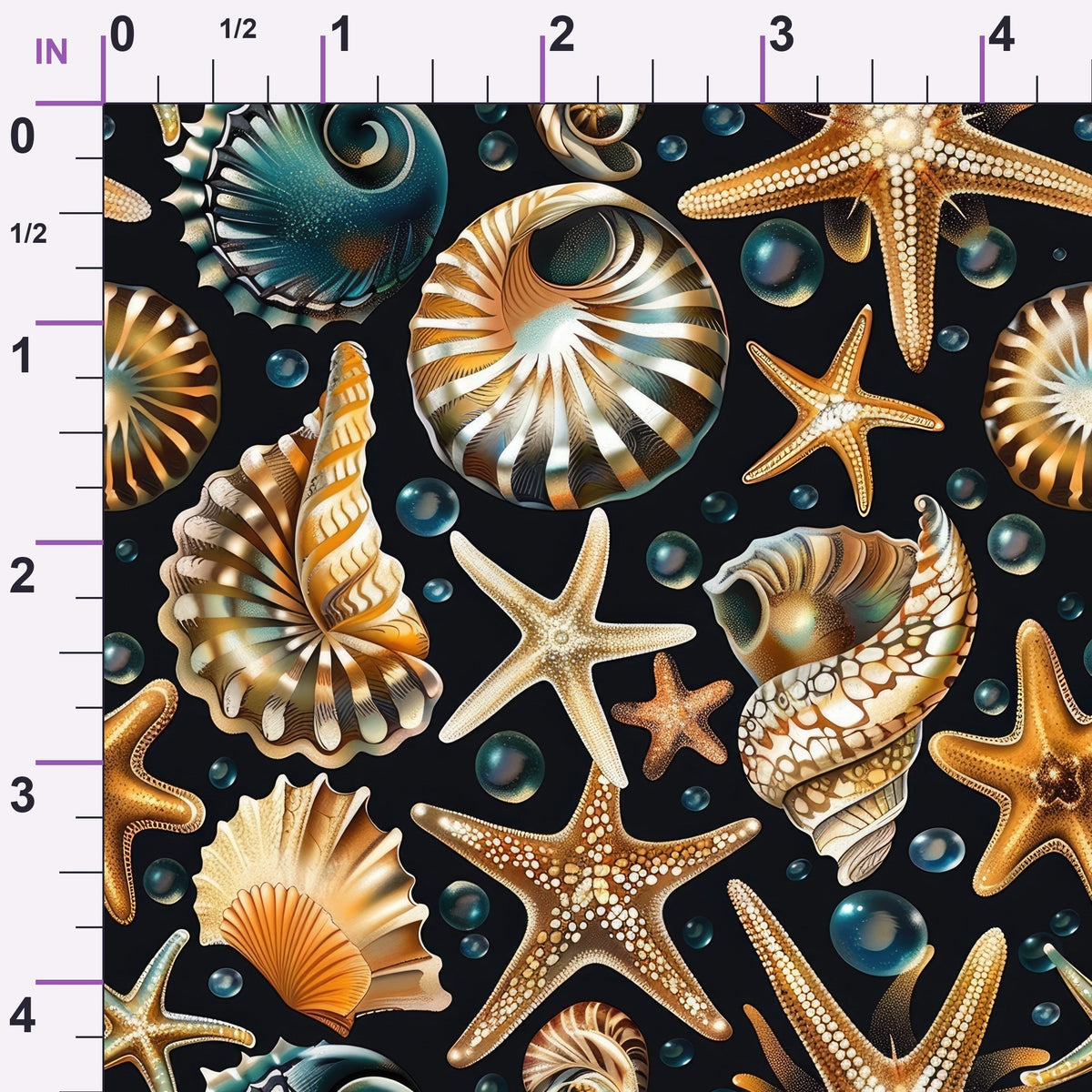 Ocean Jewels Pattern 12 Minky Fabric