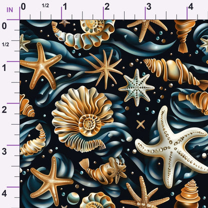 Ocean Jewels Pattern 2 Minky Fabric