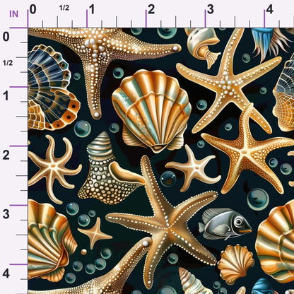 Ocean Jewels Pattern 6 Minky Fabric
