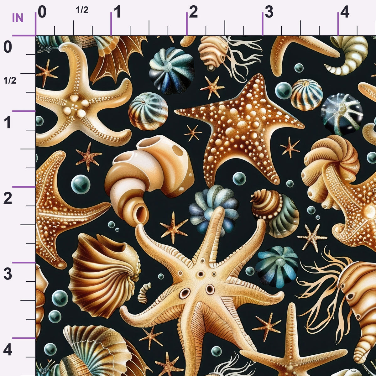 Ocean Jewels Pattern 8 Minky Fabric