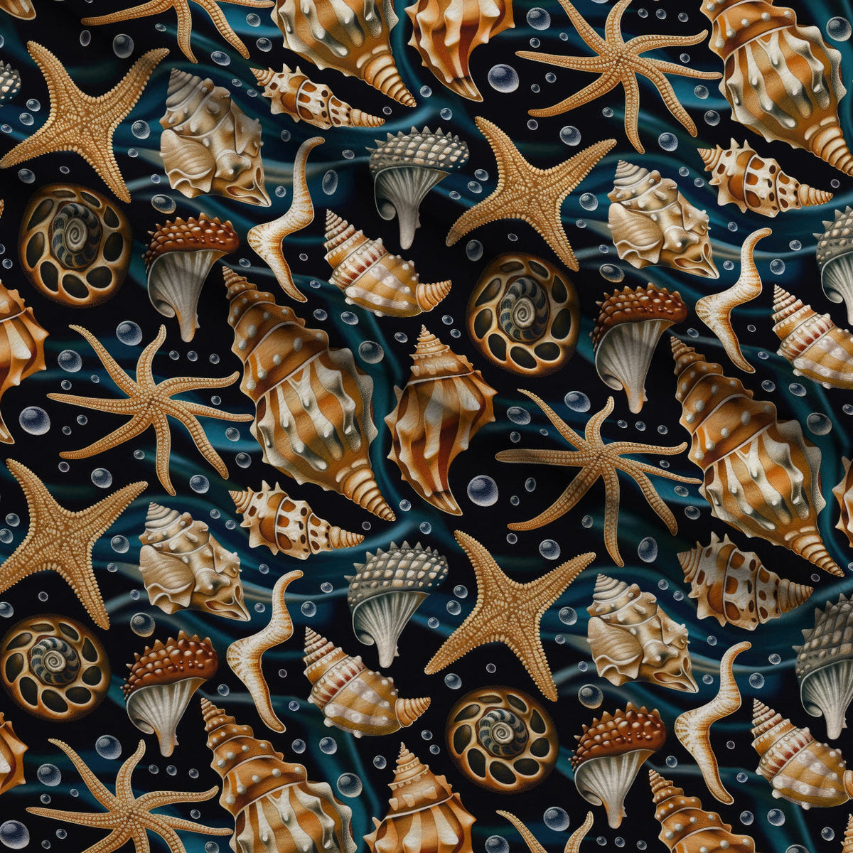 Ocean Jewels Pattern 9 Minky Fabric