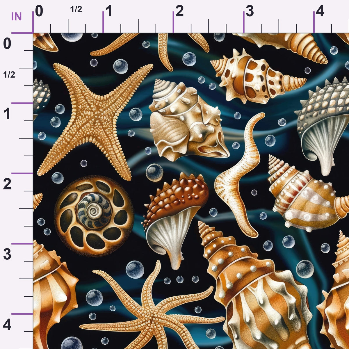 Ocean Jewels Pattern 9 Minky Fabric