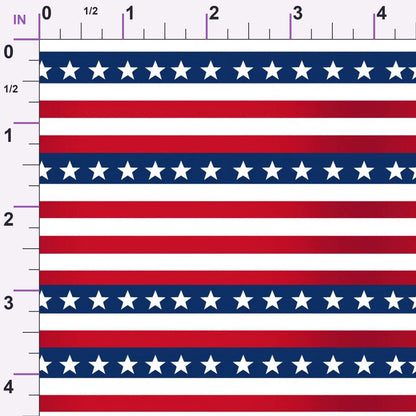 Old Glory Pattern 1 Minky Fabric