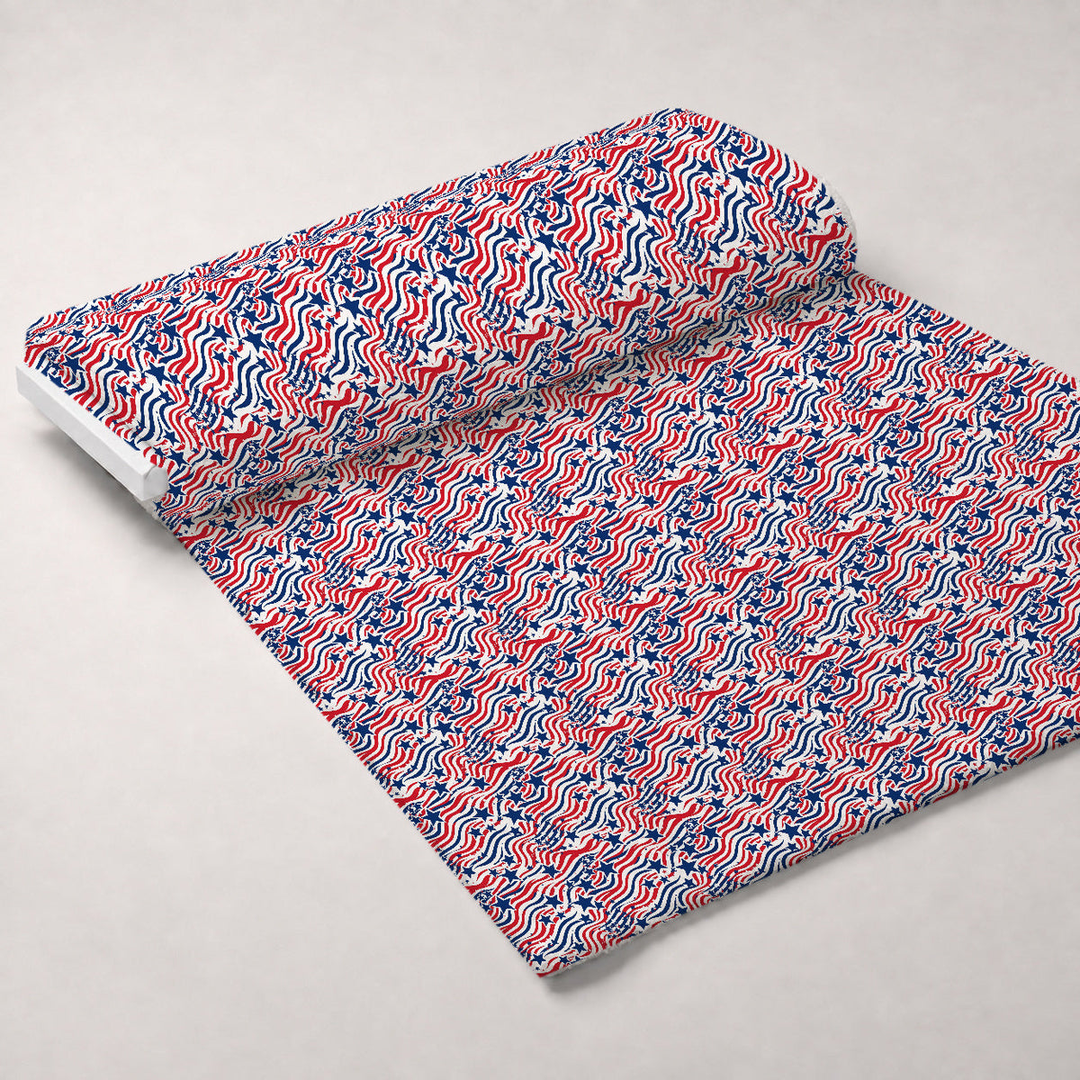 Old Glory Waves Pattern 1 Minky Fabric