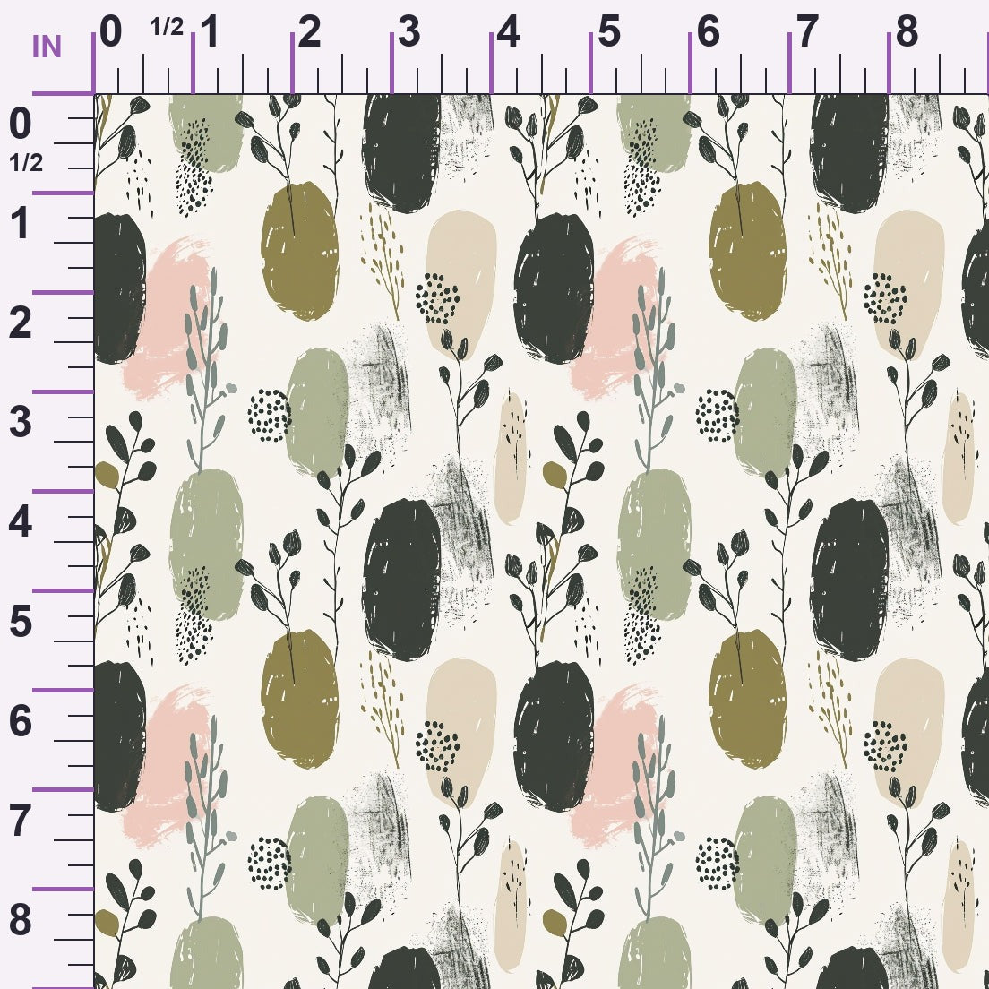 Olive Grove Pattern 2 Minky Fabric