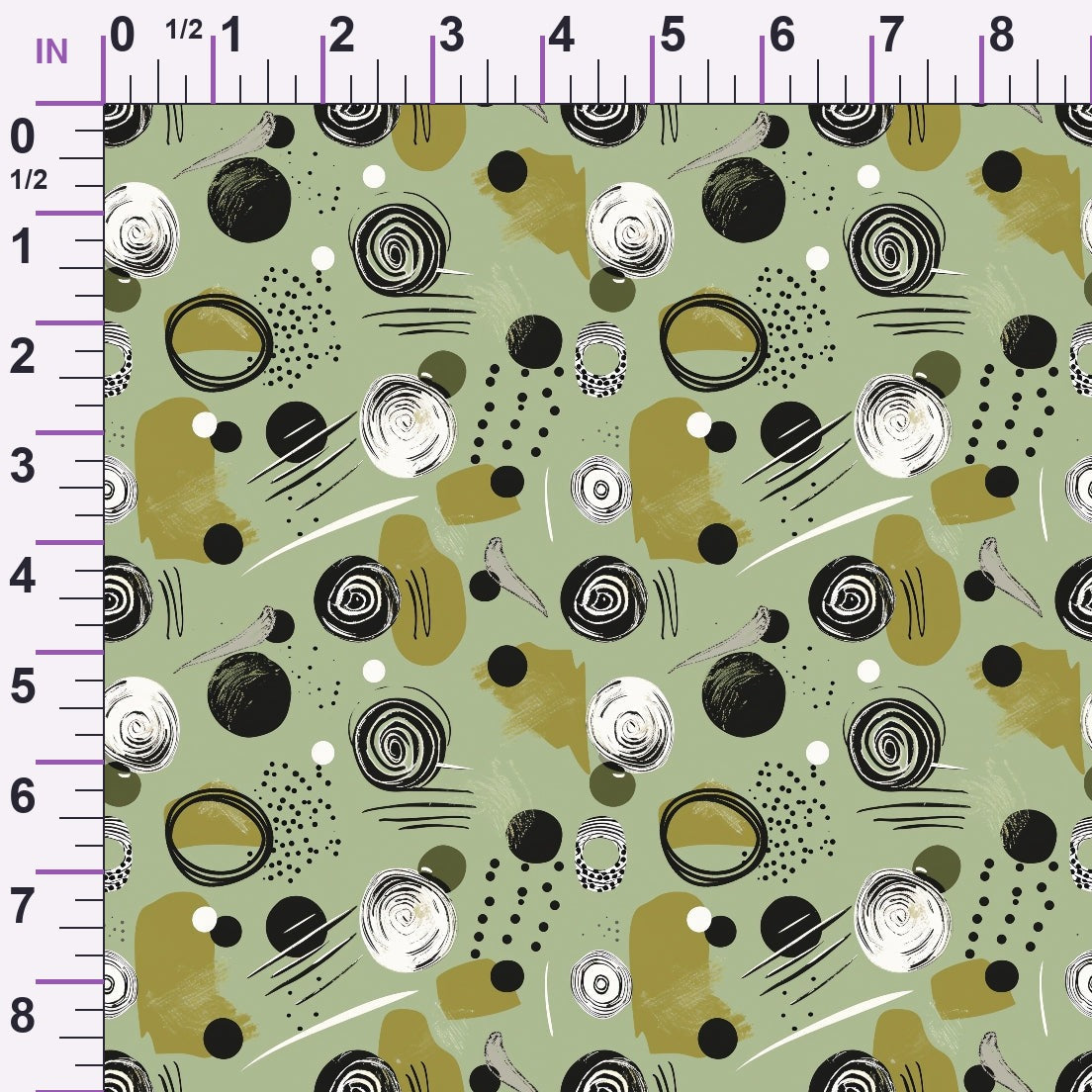 Olive Grove Pattern 8 Minky Fabric