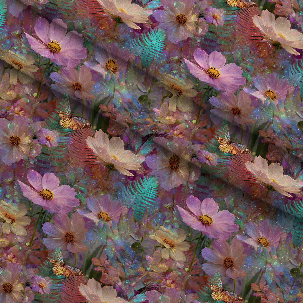 Opal Garden Pattern 11 Minky Fabric