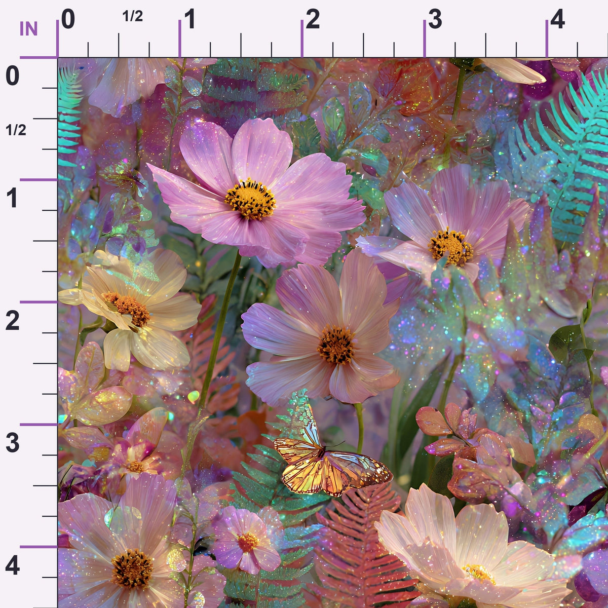 Opal Garden Pattern 11 Minky Fabric