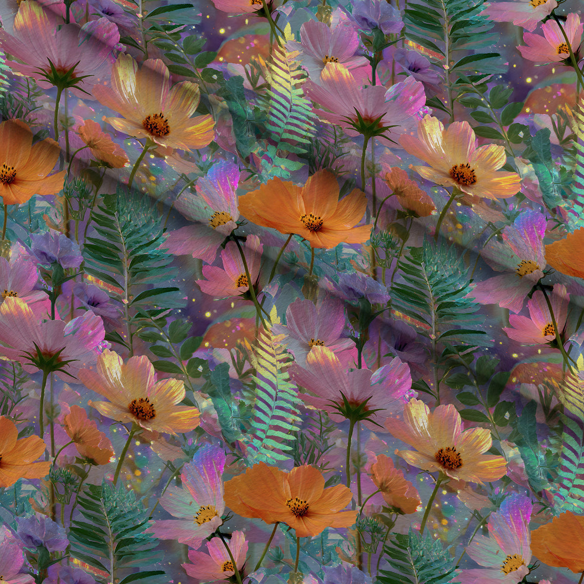 Opal Garden Pattern 5 Minky Fabric