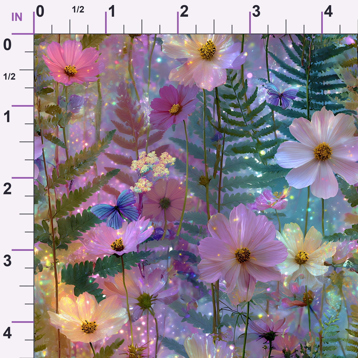 Opal Garden Pattern 7 Minky Fabric