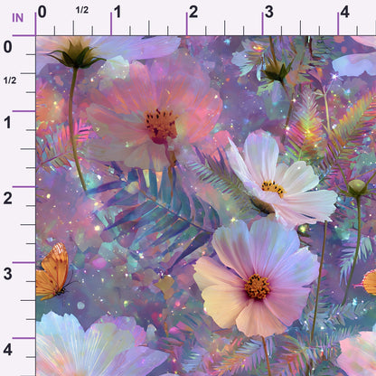 Opal Garden Pattern 8 Minky Fabric