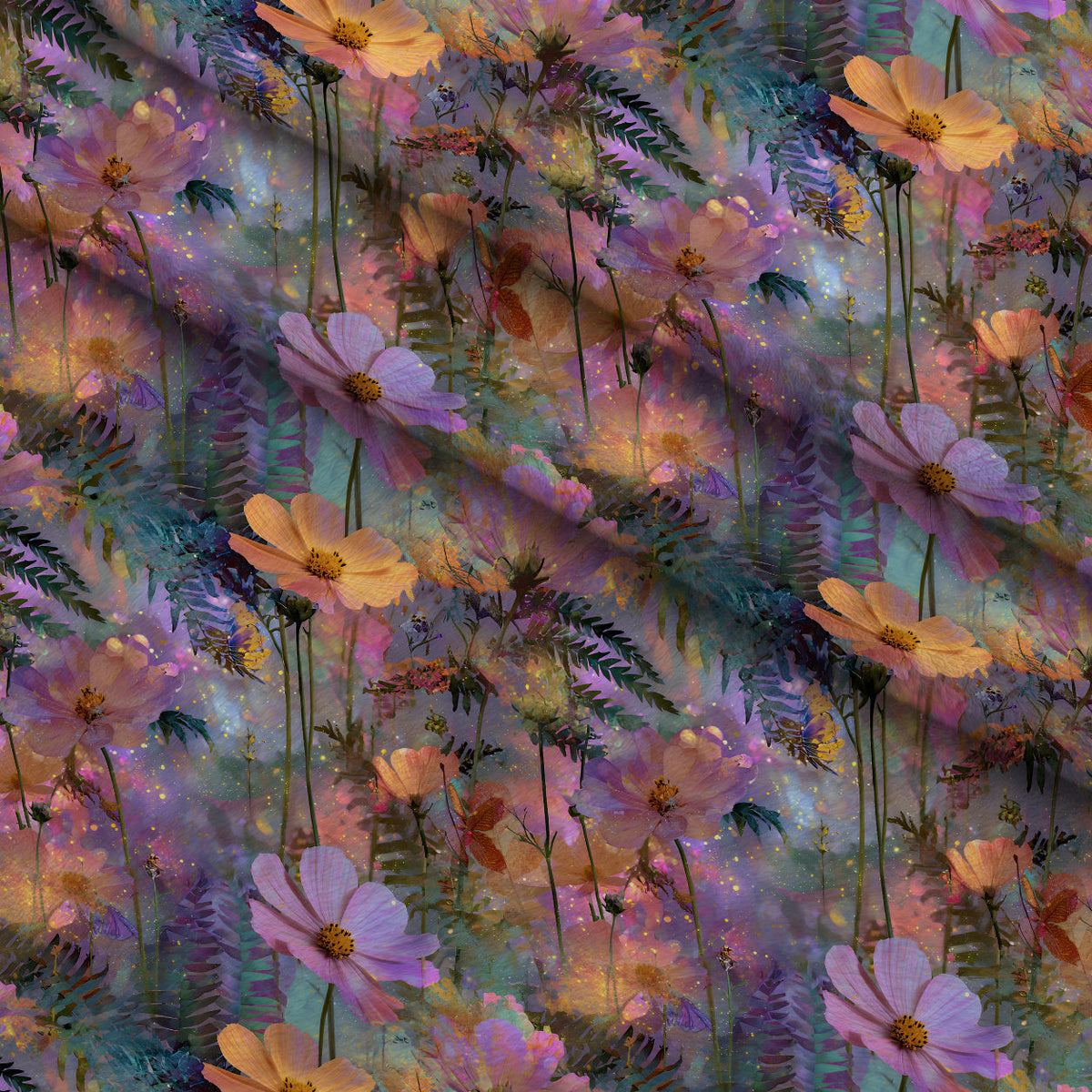 Opal Garden Pattern 9 Minky Fabric