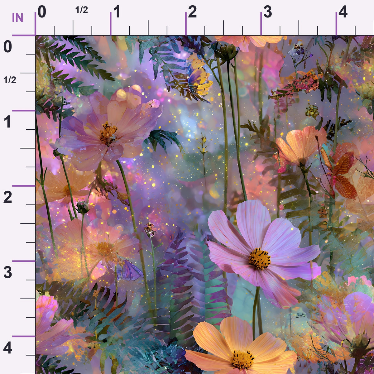 Opal Garden Pattern 9 Minky Fabric