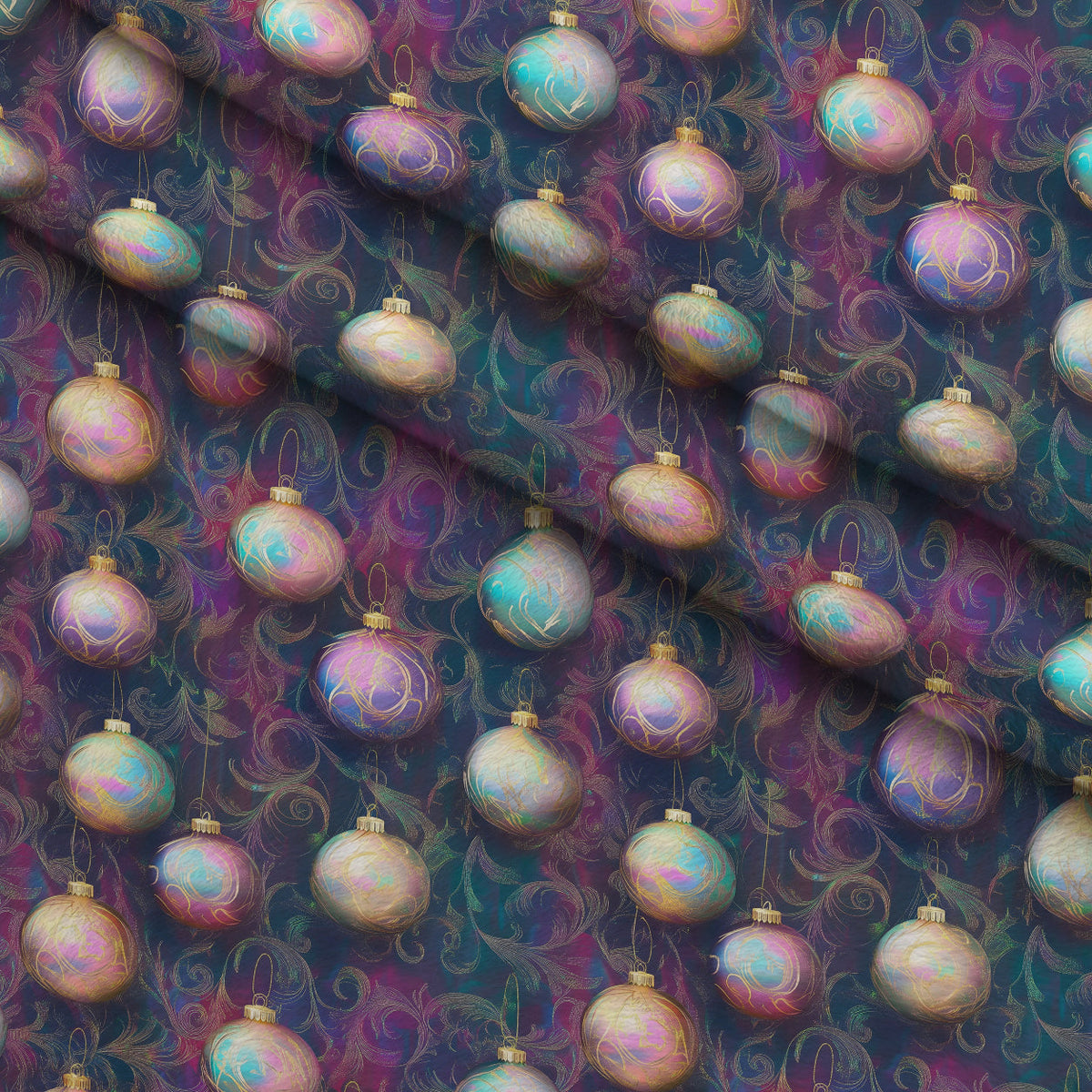Opalescent Baubles Pattern 10 Minky Fabric