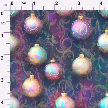 Opalescent Baubles Pattern 10 Minky Fabric