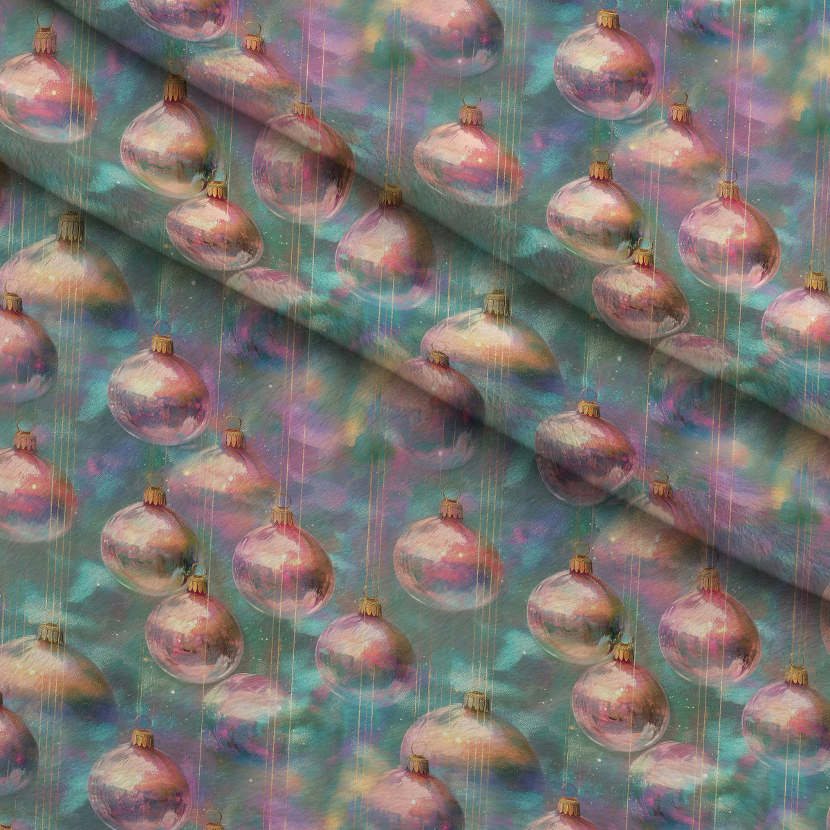 Opalescent Baubles Pattern 13 Minky Fabric