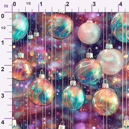 Opalescent Baubles Pattern 14 Minky Fabric