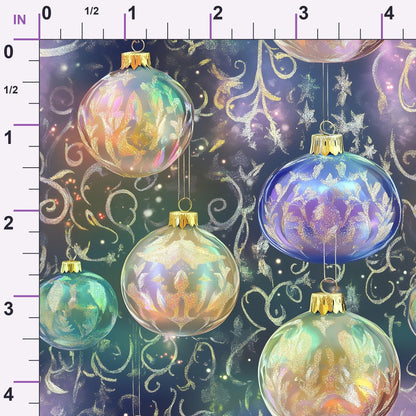 Opalescent Baubles Pattern 16 Minky Fabric