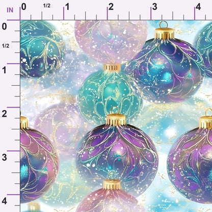 Opalescent Baubles Pattern 18 Minky Fabric