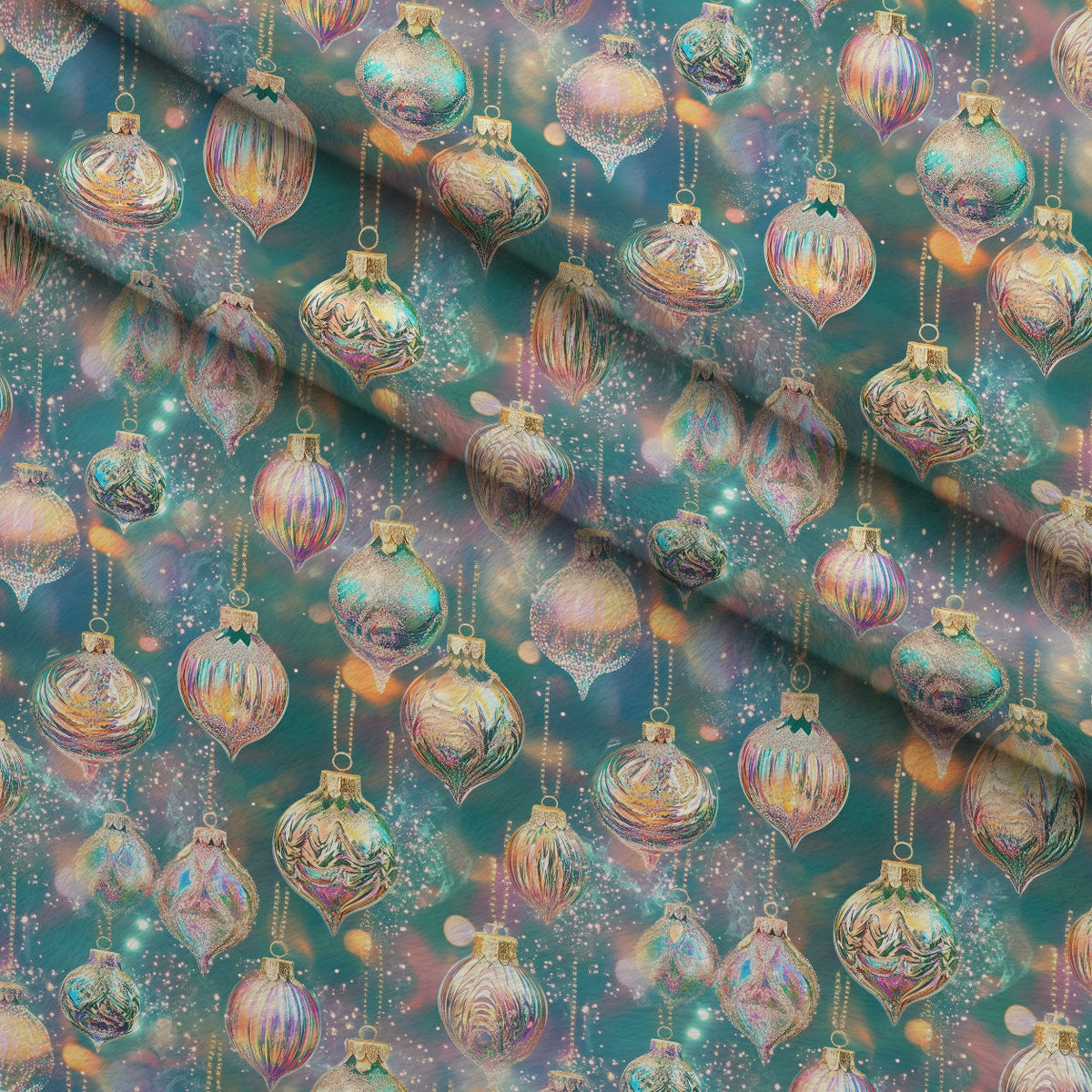 Opalescent Baubles Pattern 2 Minky Fabric
