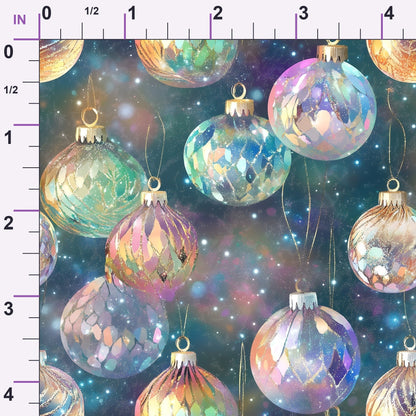 Opalescent Baubles Pattern 5 Minky Fabric