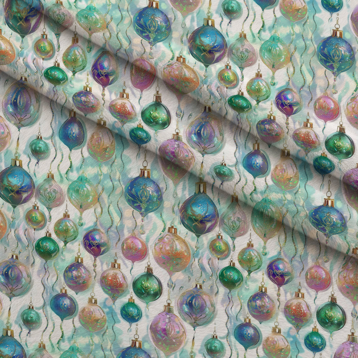 Opalescent Baubles Pattern 6 Minky Fabric
