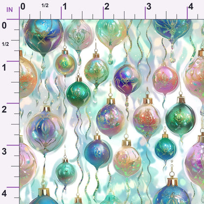 Opalescent Baubles Pattern 6 Minky Fabric