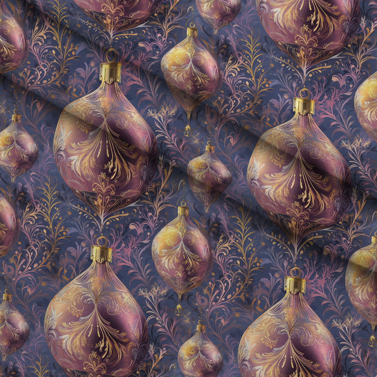 Opalescent Baubles Pattern 8 Minky Fabric