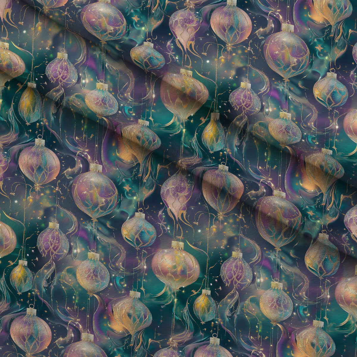 Opalescent Baubles Pattern 9 Minky Fabric