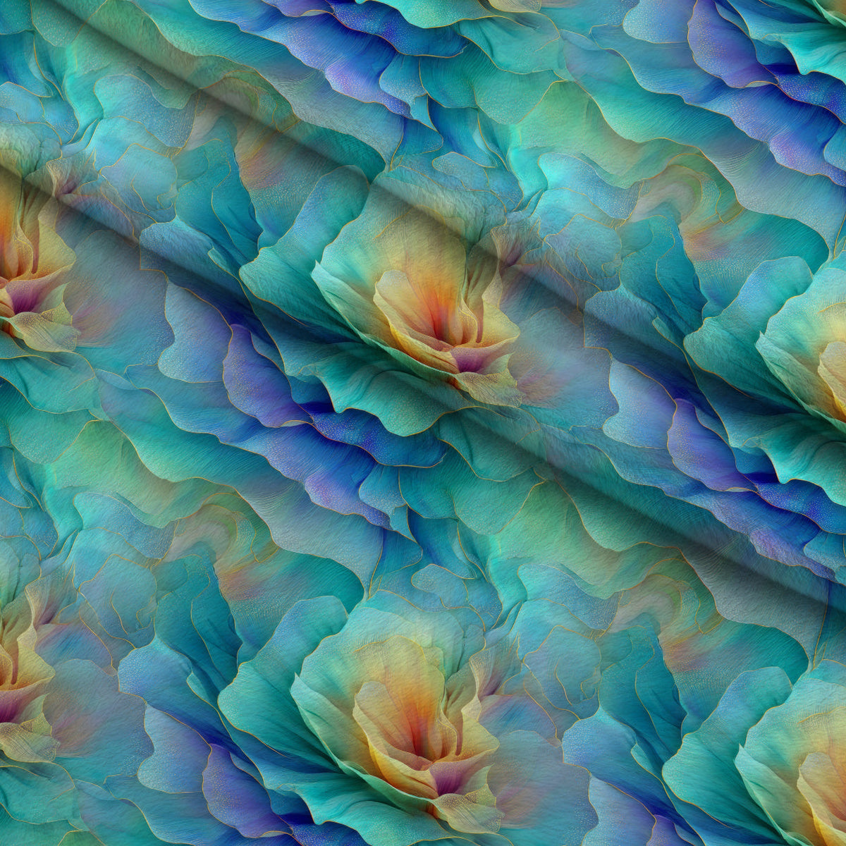 Opaline Petals Pattern 1 Minky Fabric