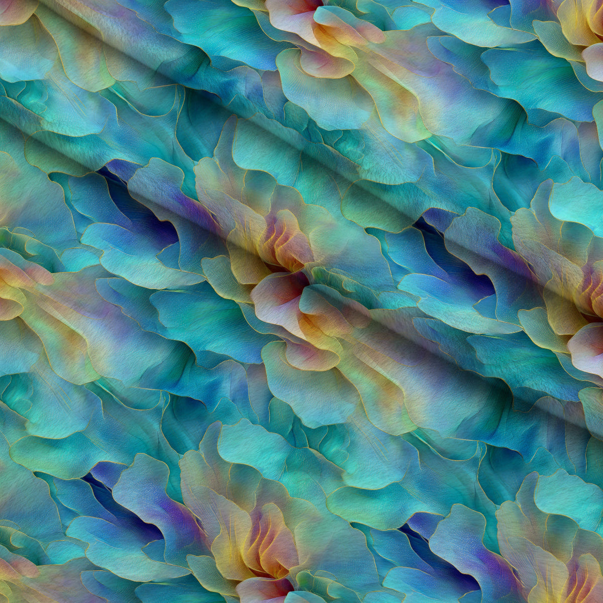 Opaline Petals Pattern 2 Minky Fabric