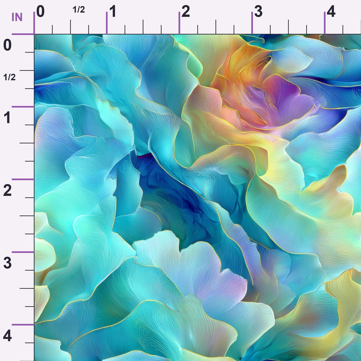 Opaline Petals Pattern 4 Minky Fabric