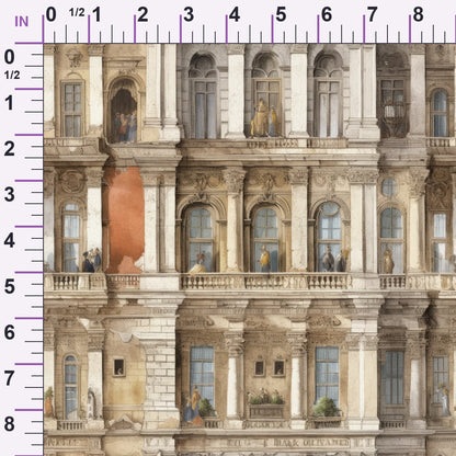 Ornate Balconies Pattern 1 Minky Fabric