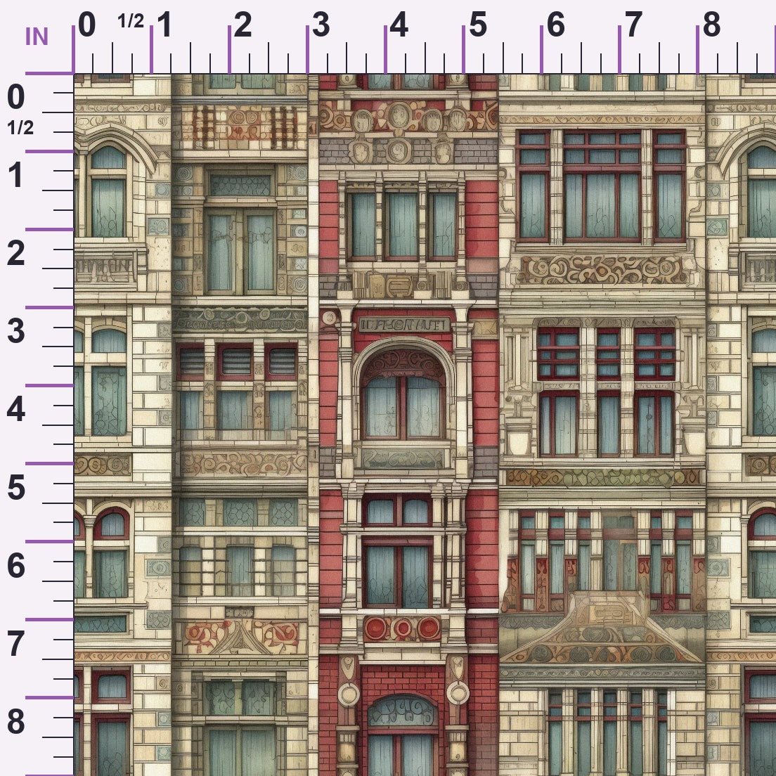 Ornate Balconies Pattern 10 Minky Fabric
