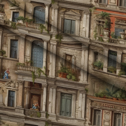 Ornate Balconies Pattern 2 Minky Fabric
