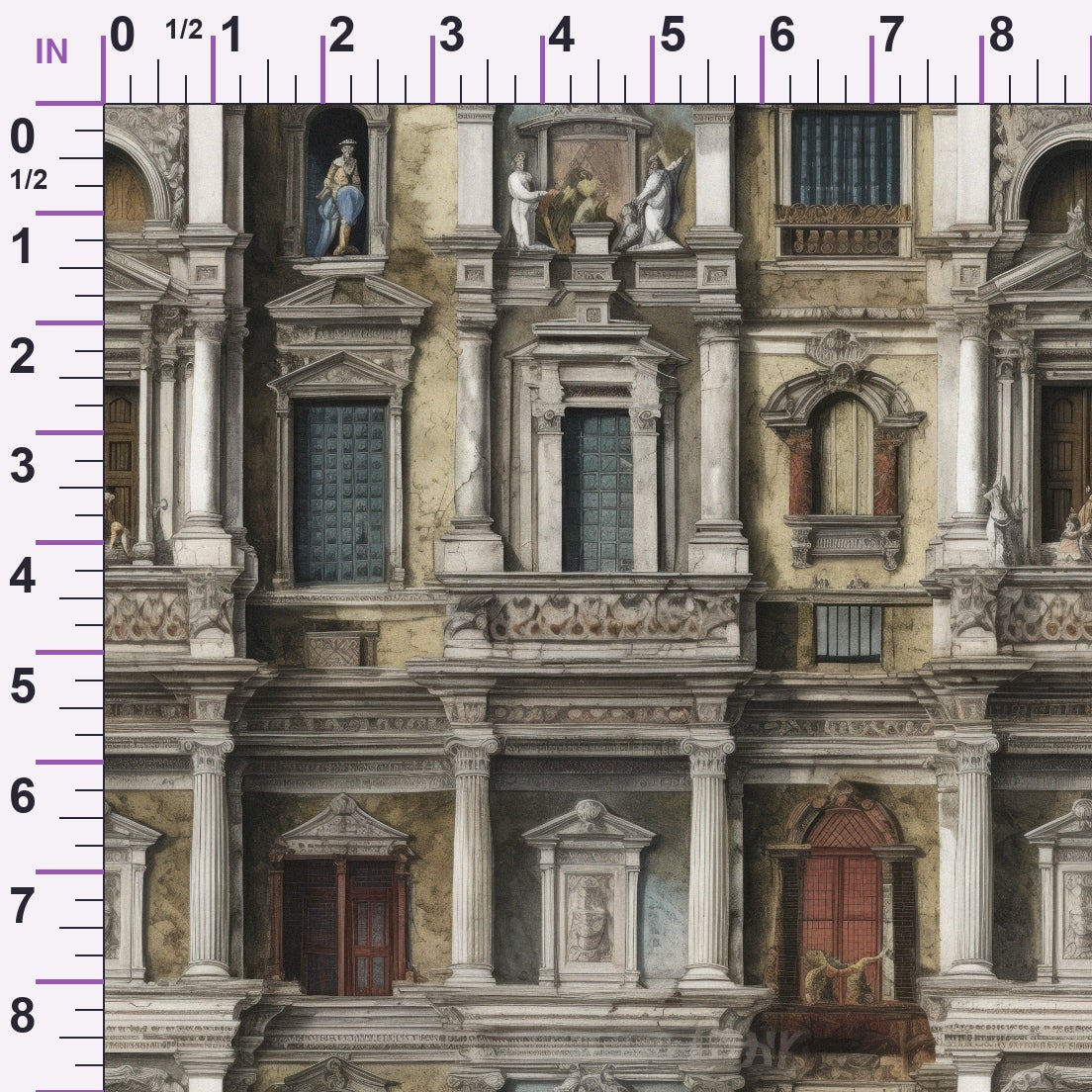 Ornate Balconies Pattern 3 Minky Fabric