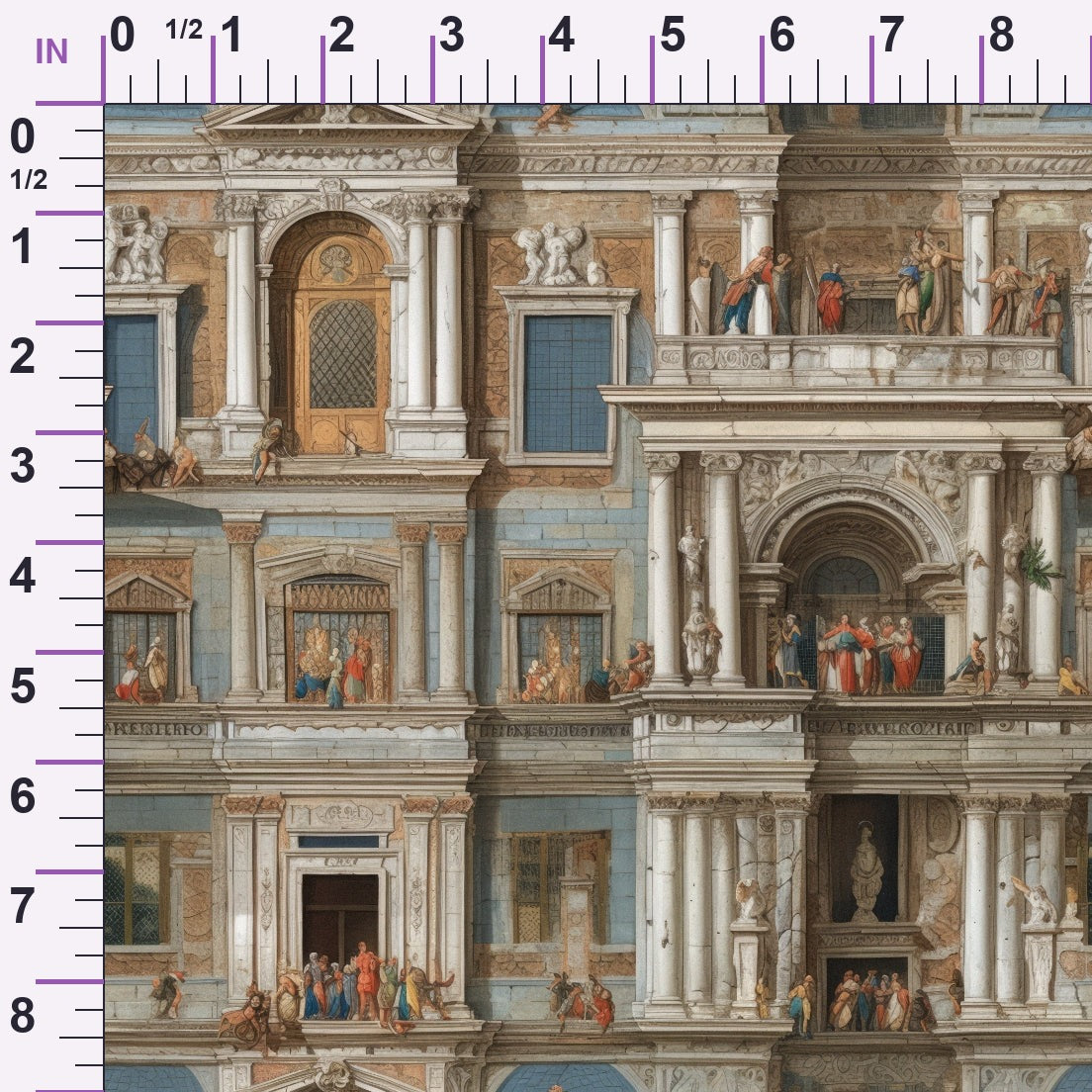 Ornate Balconies Pattern 8 Minky Fabric