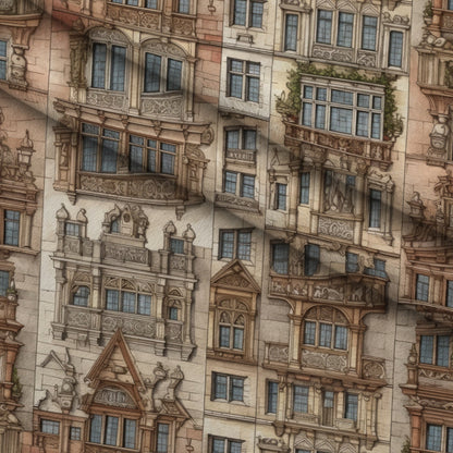 Ornate Balconies Pattern 9 Minky Fabric