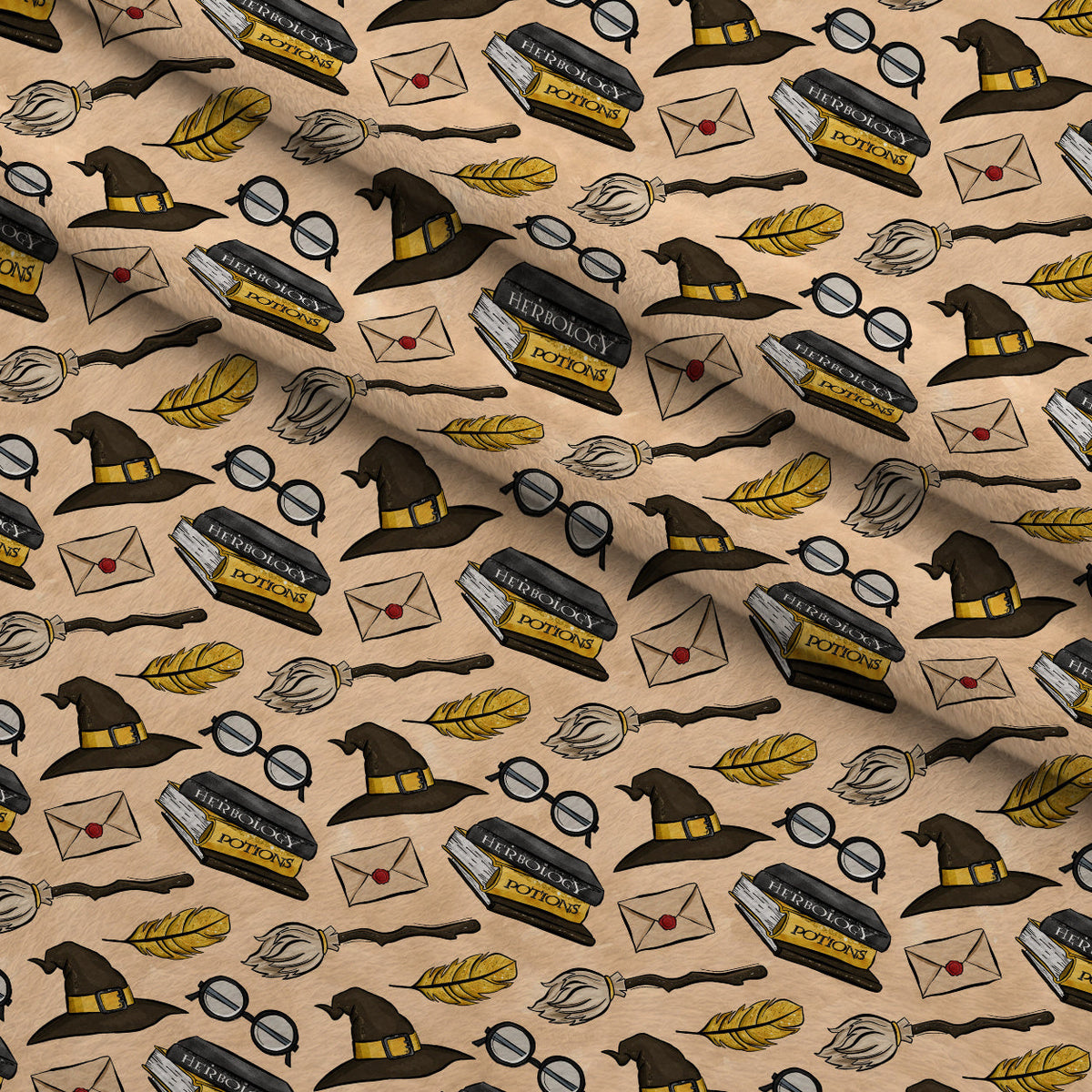 Owl Post Academy Pattern 11 Minky Fabric