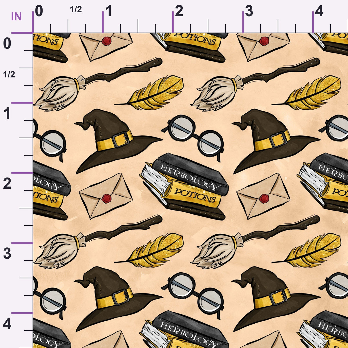 Owl Post Academy Pattern 11 Minky Fabric