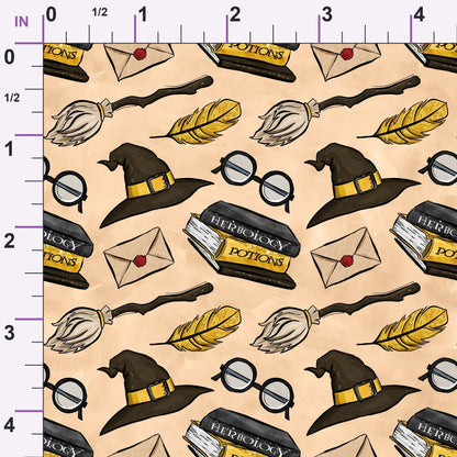 Owl Post Academy Pattern 11 Minky Fabric