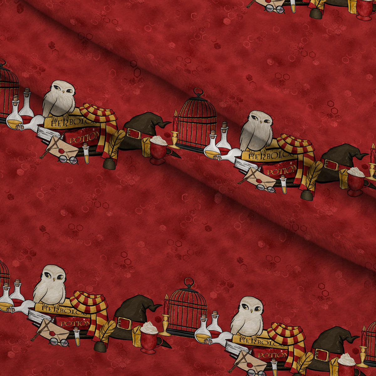 Owl Post Academy Pattern 13 Minky Fabric