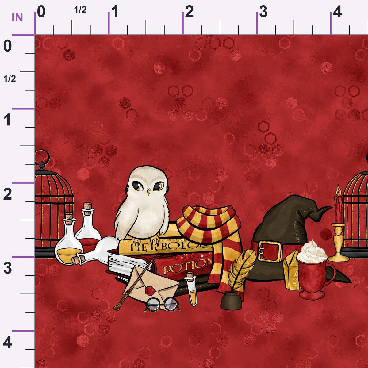 Owl Post Academy Pattern 13 Minky Fabric