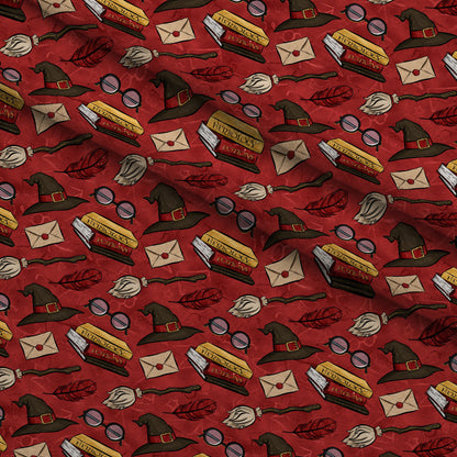 Owl Post Academy Pattern 14 Minky Fabric
