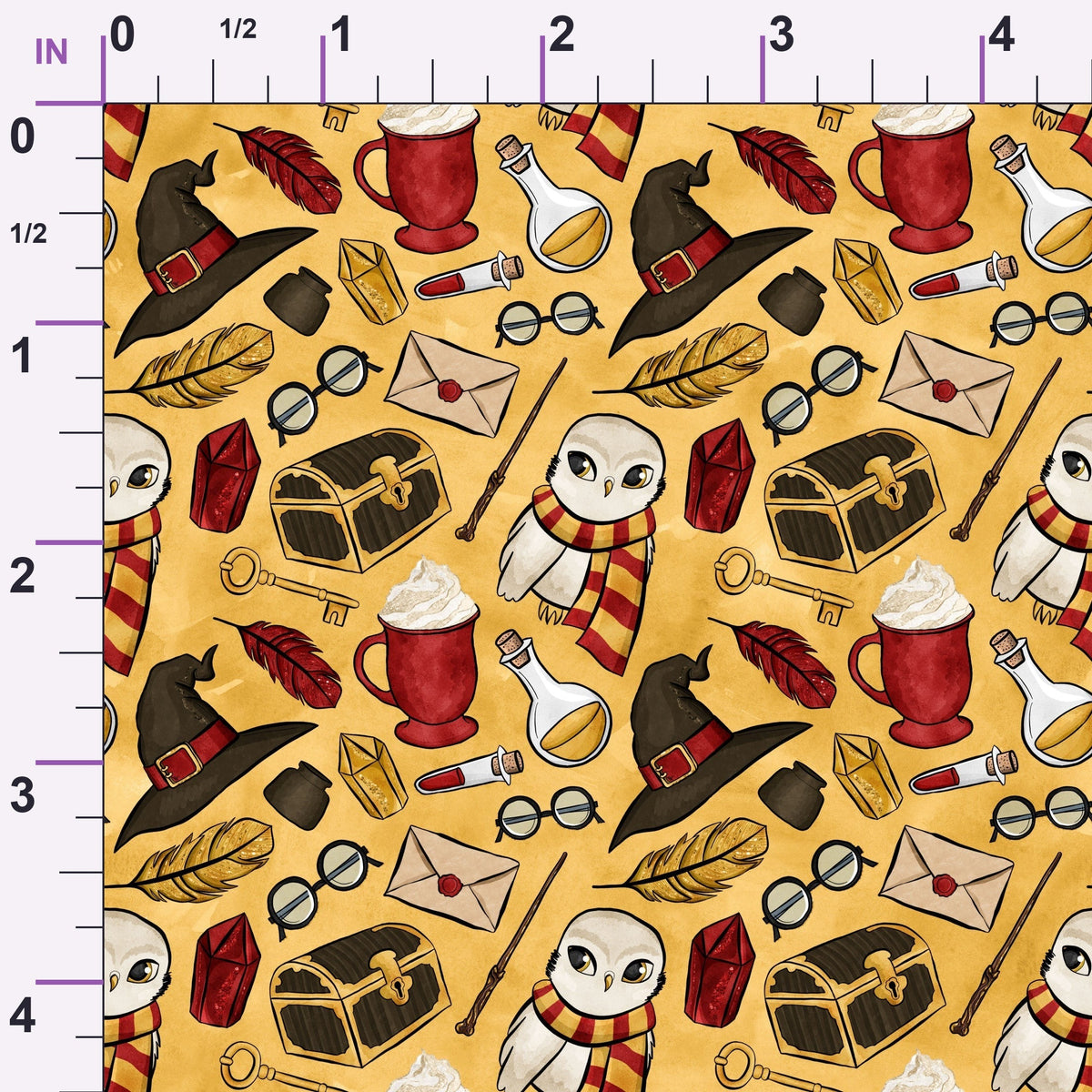 Owl Post Academy Pattern 15 Minky Fabric