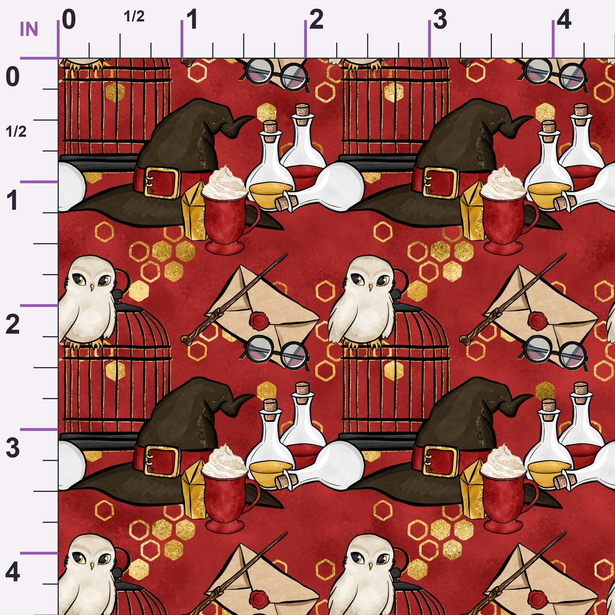 Owl Post Academy Pattern 16 Minky Fabric