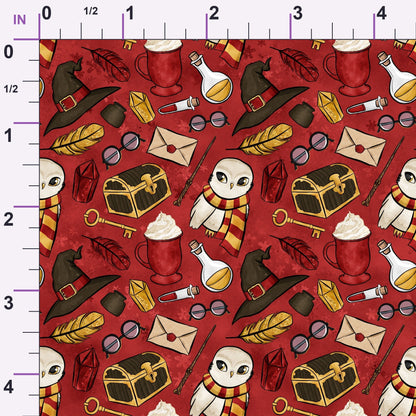Owl Post Academy Pattern 18 Minky Fabric