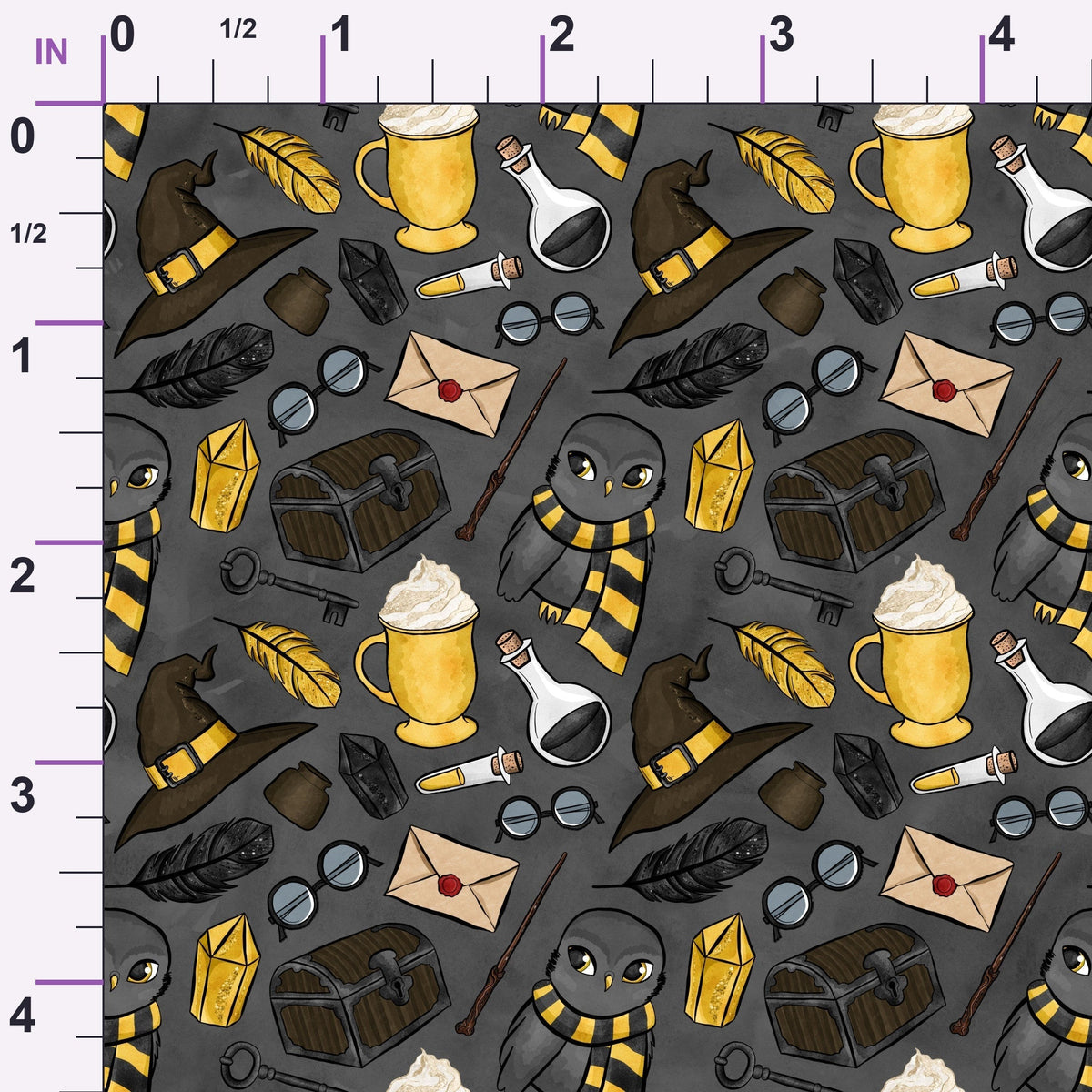 Owl Post Academy Pattern 2 Minky Fabric