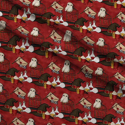 Owl Post Academy Pattern 21 Minky Fabric