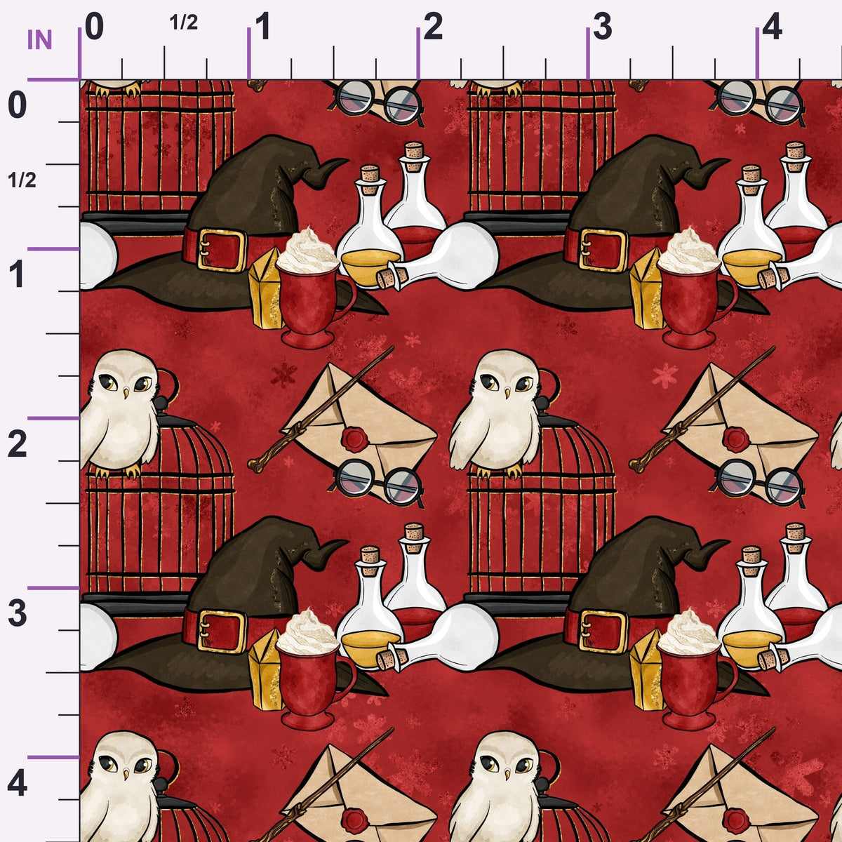 Owl Post Academy Pattern 21 Minky Fabric
